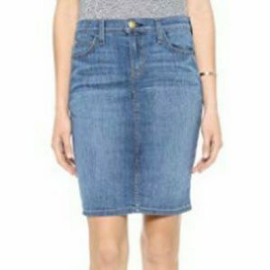 Current/Elliot Stiletto Denim Pencil Skirt